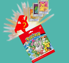 Lade das Bild in den Galerie-Viewer, 24 Stk. Pokemon Pikachu Blind Tüten in Geschenk-Box mit je 1x Figur und 3x Karten