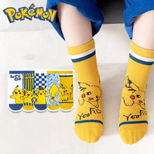 Lade das Bild in den Galerie-Viewer, Pokemon Pikachu Kinder Socken 5er Pack