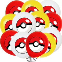 Lade das Bild in den Galerie-Viewer, Bunte Luftballons (12 oder 24 Stk.) für die Pokemon Geburtstagsfeier