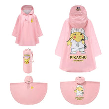 Lade das Bild in den Galerie-Viewer, Pikachu Pokemon Regenumhang Jacke für Kinder