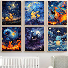 Lade das Bild in den Galerie-Viewer, Pokemon Canvas Sternen Poster Bilder in vielen Motiven (Ungerahmt)