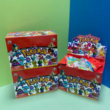 Lade das Bild in den Galerie-Viewer, 24 Stk. Pokemon Pikachu Blind Tüten in Geschenk-Box mit je 1x Figur und 3x Karten