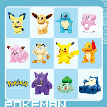 Lade das Bild in den Galerie-Viewer, 11er Set Pokemon Figuren Klemm-Baustein Mini Fiiguren