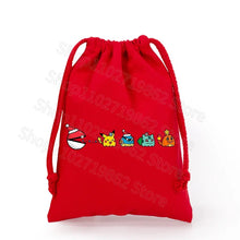 Lade das Bild in den Galerie-Viewer, Weihnachtliche Pokemon Pikachu Tassche mit Kordel für Nikolaus, Weihnachten Geschenke etc.