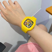 Lade das Bild in den Galerie-Viewer, Pokomon Pikachu Kinder Armbanduhr mit klassicher Anzeige der Uhrzeit