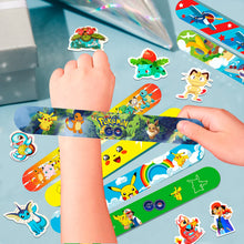 Lade das Bild in den Galerie-Viewer, Pokemon Party Set - 50x Aufkleber und 40x Armbänder für Geburtstag, Feier, Deko, Kinder Spielzeug