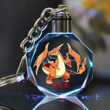 Lade das Bild in den Galerie-Viewer, Bunte Pokémon Pikachu Kristall Keychain Anhänger