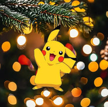 Lade das Bild in den Galerie-Viewer, Weihnachtsbaum Anhänger im Pokemon Look (Gengar, Pikachu, Schiggy, Charmander oder Pummeluff)