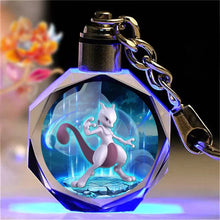 Lade das Bild in den Galerie-Viewer, Bunte Pokémon Pikachu Kristall Keychain Anhänger