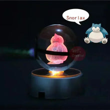 Lade das Bild in den Galerie-Viewer, Kristall Pokeball mit 3D Effekt Realxo Mewtu Pikachu uvm. kaufen