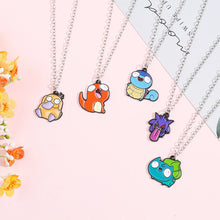 Lade das Bild in den Galerie-Viewer, Lustige Pokemon Halsketten, Bisasam, Enton, Gengar, Glumanda oder Schiggy