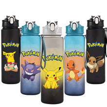 Lade das Bild in den Galerie-Viewer, Bunte Pokemon Wasserflasche für Schule, Sport und Freizeit (700ML)