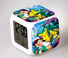 Lade das Bild in den Galerie-Viewer, Pokemon Anime Wecker mit LED und Alarm Funktion in vielen Motiven