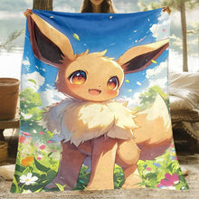 Lade das Bild in den Galerie-Viewer, Liebliche Evoli Entwicklungen Flanell Decken