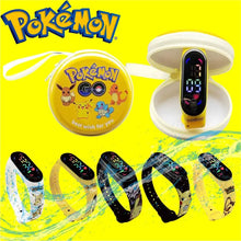 Lade das Bild in den Galerie-Viewer, Pokémon Pikachu Digital Uhr mit Geschenkbox für Kinder