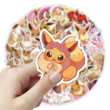 Lade das Bild in den Galerie-Viewer, Süße Evoli Eevee Aufkleber Sticker (10, 30 oder 50 Stk.)