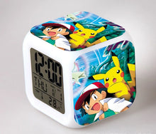 Lade das Bild in den Galerie-Viewer, Pokemon Anime Wecker mit LED und Alarm Funktion in vielen Motiven