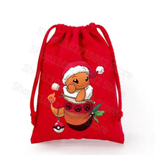 Lade das Bild in den Galerie-Viewer, Weihnachtliche Pokemon Pikachu Tassche mit Kordel für Nikolaus, Weihnachten Geschenke etc.
