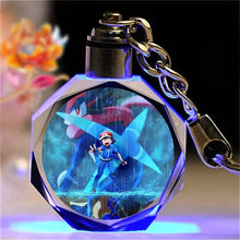 Lade das Bild in den Galerie-Viewer, Bunte Pokémon Pikachu Kristall Keychain Anhänger