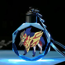 Lade das Bild in den Galerie-Viewer, Bunte Pokémon Pikachu Kristall Keychain Anhänger