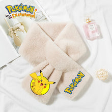 Lade das Bild in den Galerie-Viewer, Warmer Pokemon Fleece Schal in verschiedenen Motiven für Kinder