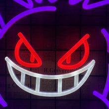 Lade das Bild in den Galerie-Viewer, Gengar Neon Wandlicht Lampe (ca. 40x33cm)