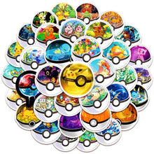 Lade das Bild in den Galerie-Viewer, Pokeball Aufkleber Sticker (10/30/50 Stk.)