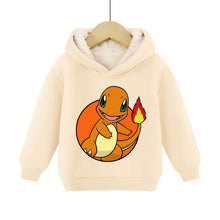 Lade das Bild in den Galerie-Viewer, Warme gefütterte Kinder Pullies Hoodies mit Pokemon Motiven
