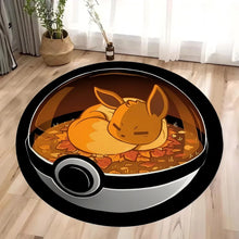 Lade das Bild in den Galerie-Viewer, Runder Teppich im Pokeball Look
