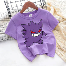 Lade das Bild in den Galerie-Viewer, Neue Pokemon Sommer T-Shirts in bunten Motiven für Kinder