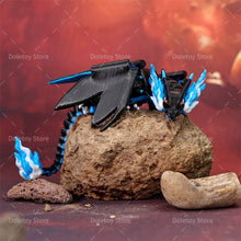 Lade das Bild in den Galerie-Viewer, Mega Glurak Charizard X Y Figur mit bewegbaren Flügeln etc.