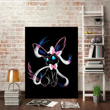Lade das Bild in den Galerie-Viewer, Abstrakte Pokemon Evoli Entwicklungen Poster Wand Dekoration