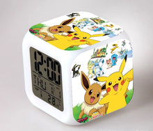 Lade das Bild in den Galerie-Viewer, Pokemon Anime Wecker mit LED und Alarm Funktion in vielen Motiven
