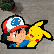 Lade das Bild in den Galerie-Viewer, Niedliche Ash Ketchum Pikachu Matte Teppich