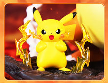 Lade das Bild in den Galerie-Viewer, Glurak Charizard mit Pikachu Figur Statue