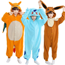 Lade das Bild in den Galerie-Viewer, Pokemon Onesie für Kinder Kigurumis, Kostüm, Halloween