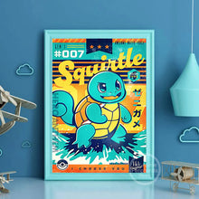 Lade das Bild in den Galerie-Viewer, Vintage Pokémon Canvas Poster – Deine Wand im ultimativen Pokémon-Style