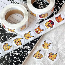 Lade das Bild in den Galerie-Viewer, Pikachu oder Pokemon Aufkleber 500 Stk. auf Rolle