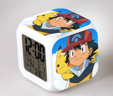 Lade das Bild in den Galerie-Viewer, Pokemon Anime Wecker mit LED und Alarm Funktion in vielen Motiven