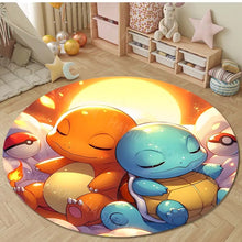 Lade das Bild in den Galerie-Viewer, Runder Glurak Teppich – Feuer & Stil für dein Zuhause