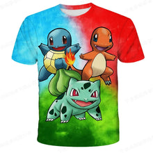 Lade das Bild in den Galerie-Viewer, Bunte Farbenfrohe Pokemon T-Shirts für den Sommer