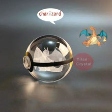 Lade das Bild in den Galerie-Viewer, Kristall Pokeball mit 3D Effekt Realxo Mewtu Pikachu uvm. kaufen