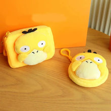 Lade das Bild in den Galerie-Viewer, Flauschige Enton Psyduck Geldbörse mit Clip