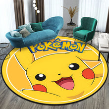 Lade das Bild in den Galerie-Viewer, Runder Pokemon Teppich in vielen Motiven Evoli, Aquana, Pokeball etc.