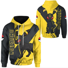 Lade das Bild in den Galerie-Viewer, Stylisher Nachtara Umbreon Hoodie Pullover