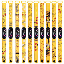 Lade das Bild in den Galerie-Viewer, Pokemon Pikachu u. a. Digital Armbanduhr für Kinder