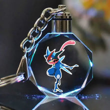 Lade das Bild in den Galerie-Viewer, Bunte Pokémon Pikachu Kristall Keychain Anhänger