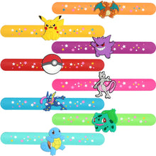 Lade das Bild in den Galerie-Viewer, Pikachu, Gengar, Schiggy, Mewtu u. a. Kinder Armbänder
