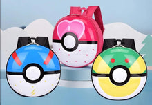 Lade das Bild in den Galerie-Viewer, Kinder Rucksack im Pokeball Aussehen - viele Motive