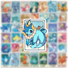 Lade das Bild in den Galerie-Viewer, 50 Stk. Pokemon Aufkleber Sticker Karten-Look